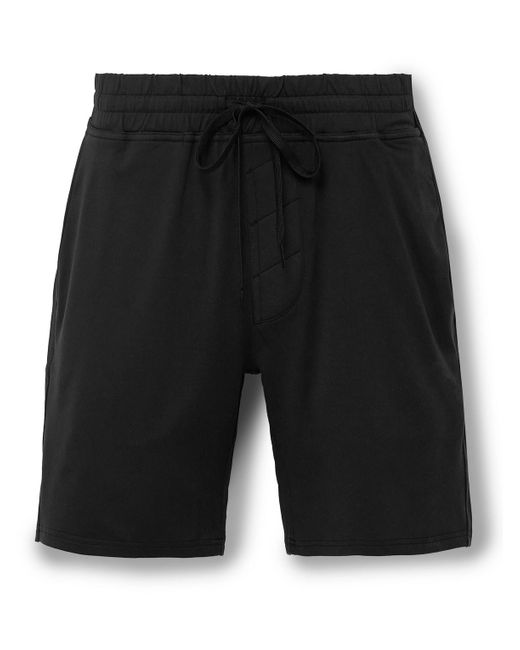 Outdoor Voices Black All Day Straight-leg Cloudknit Drawstring Shorts for men