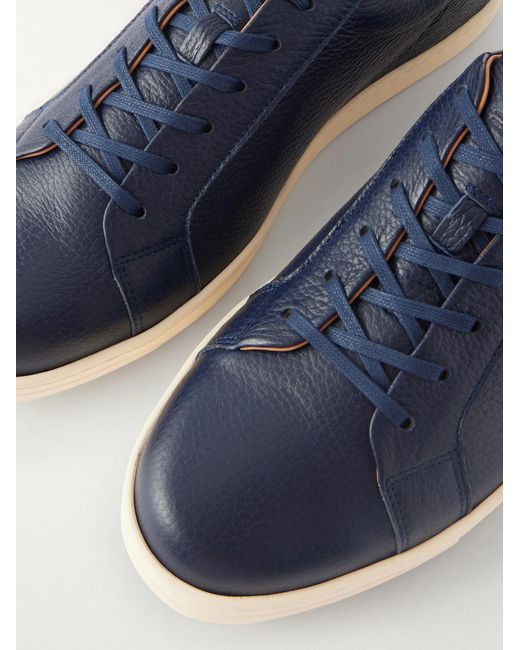 George Cleverley Blue Jack Iii Deerskin Sneakers for men