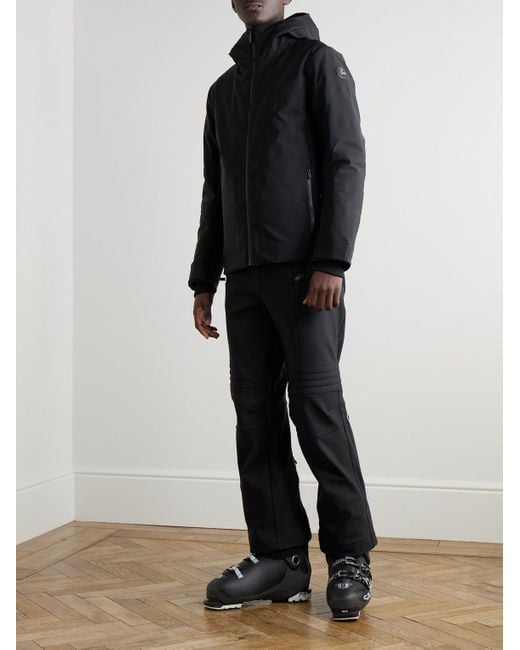 Fusalp Black Yohan Panelled Hooded Ski Jacket for men