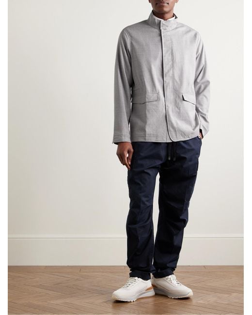 Peter Millar Gray Excursionist Lite Wool Jacket for men