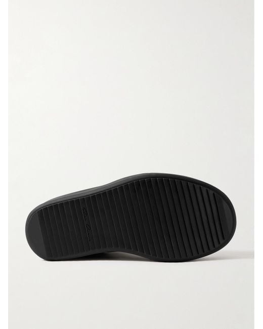 Rick Owens Black Mega Geobasket Leather High-Top Sneakers for men