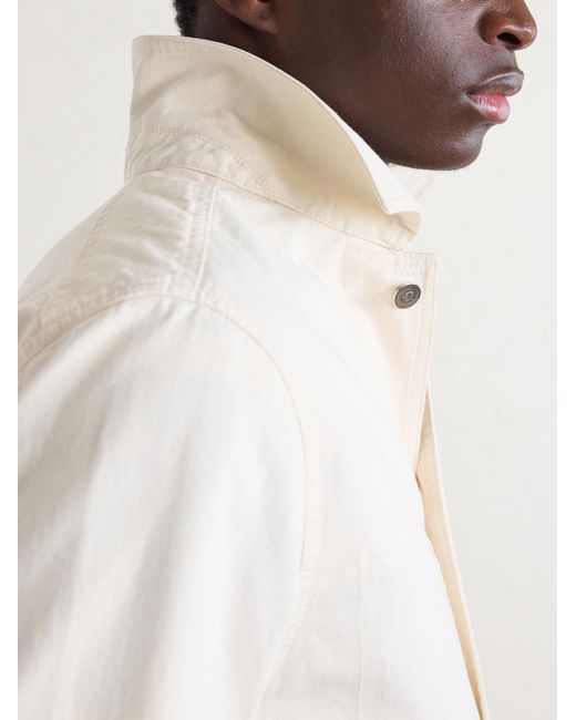 Drake's Natural Denim Overshirt for men