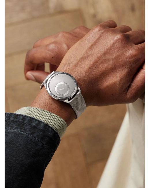 Ressence Black Type 9 Automatic 39Mm Titanium And Woven Watch for men
