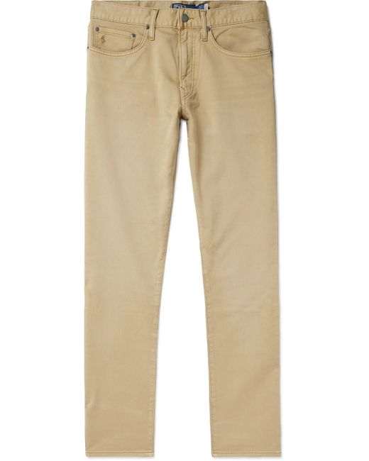 Polo Ralph Lauren Natural Sullivan Slim-fit Straight-leg Cotton-blend Trousers for men