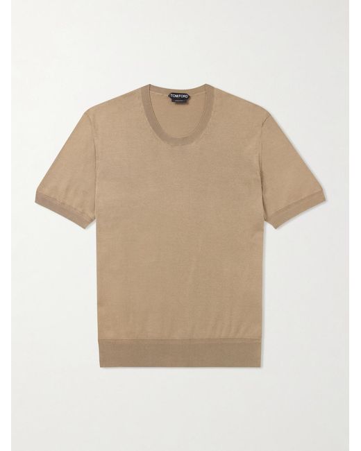 Tom Ford Natural Cotton T-Shirt for men