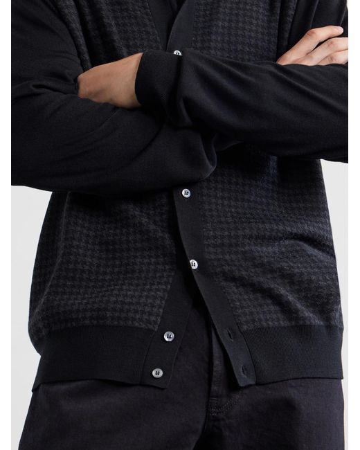 Lardini Blue Fresco Wool Cardigan for men