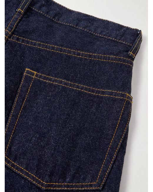 Beams Plus Blue Wide-Leg Jeans for men