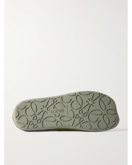 Loewe Green Paula's Ibiza Suede Espadrilles for men