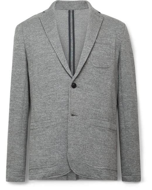 Faherty Inlet Slimfit Cottonblend Blazer in Gray for Men Lyst