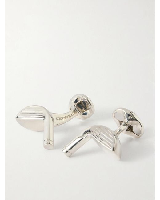 Deakin & Francis Natural Golf Club Sterling Cufflinks for men