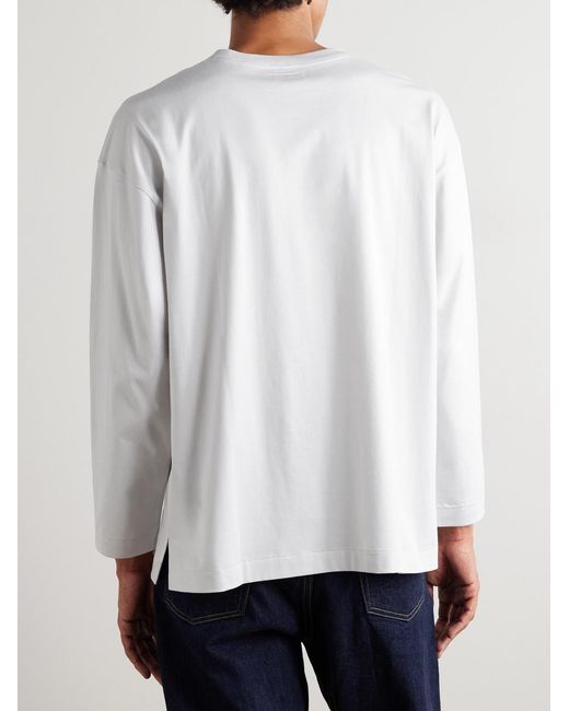 Kaptain Sunshine White Suvin Cotton-Jersey T-Shirt for men