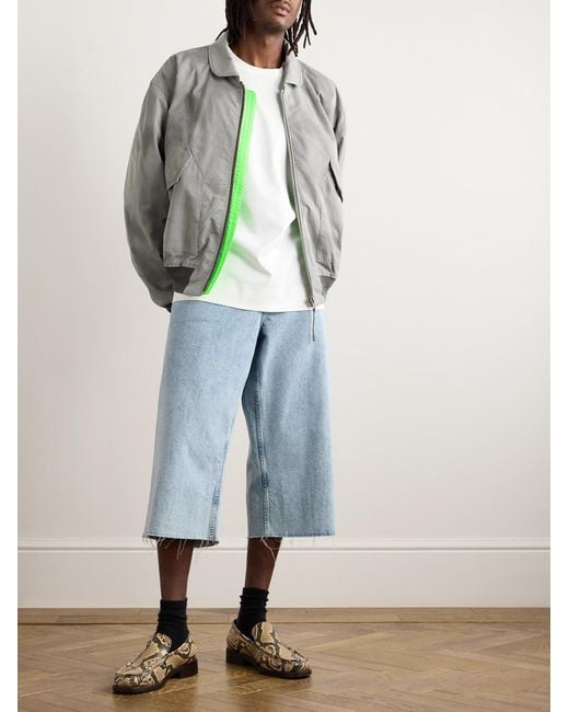 Acne Gray Orlinga Cotton-Twill Bomber Jacket for men