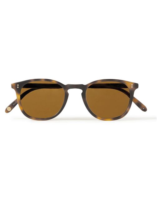 Garrett Leight Brown Kinney 47 Round-frame Tortoiseshell Matte-acetate Sunglasses for men