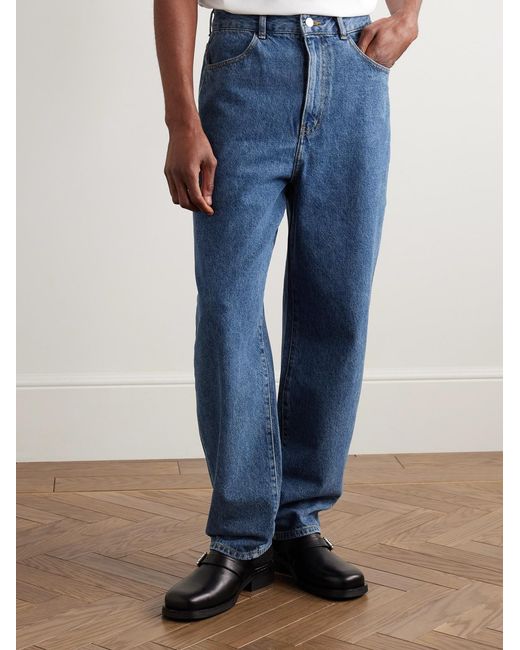 Amomento Blue Straight-Leg Jeans for men