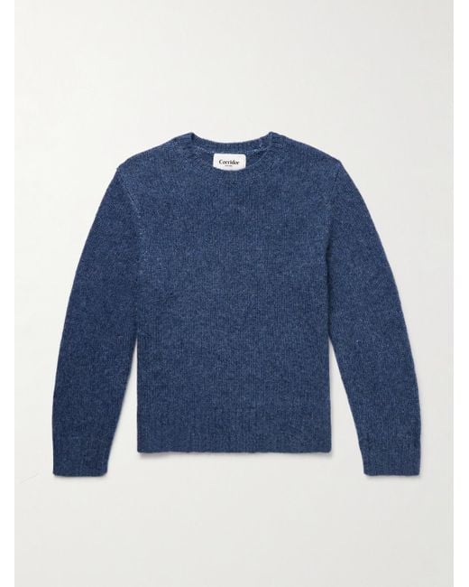 Wool-Blend Sweater di Corridor NYC in Blue da Uomo