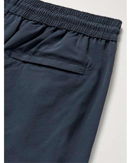 Paul Smith Blue Slim-Fit Short-Length Striped Recycled Swim Shorts for men