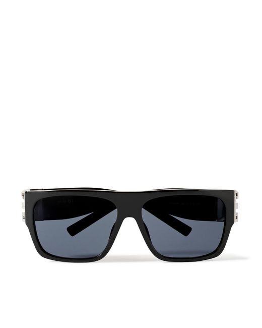 Givenchy Black Square-frame Acetate And Silver-tone Sunglasses for men
