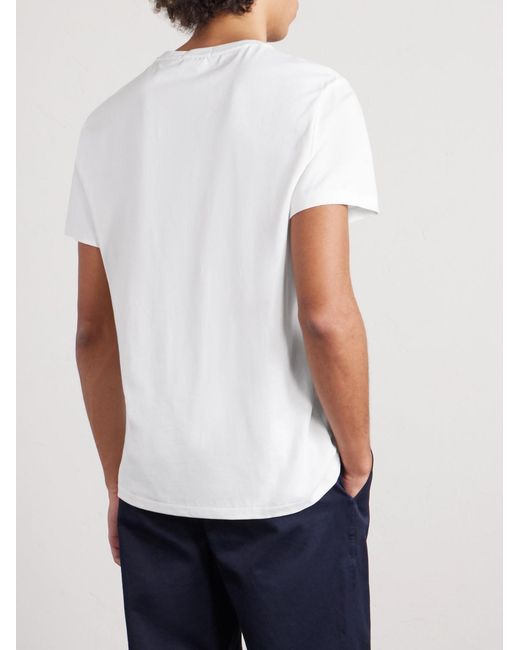 Polo Ralph Lauren White Slim-Fit Bear Cotton-Jersey T-Shirt for men