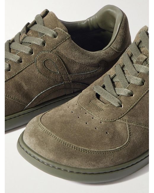 Loewe Green Jambo Suede Sneakers for men
