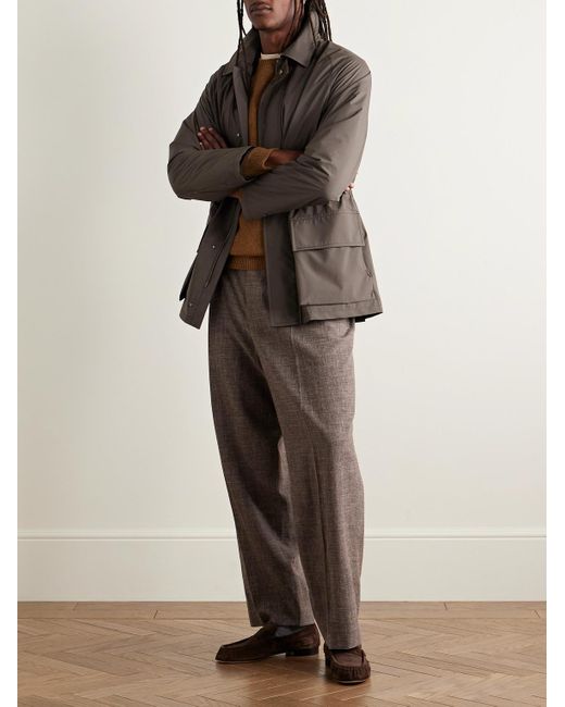 Saman Amel Gray City Nylon Jacket for men