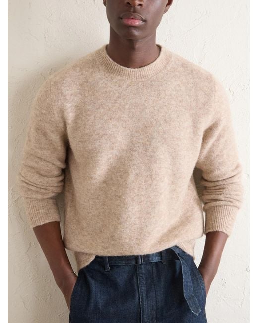 Barena White Alpaca-Blend Sweater for men