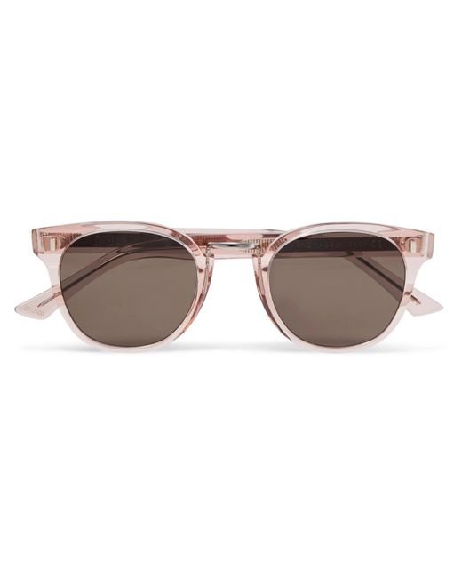 Cutler & Gross Pink Round Frame Acetate Sunglasses for men