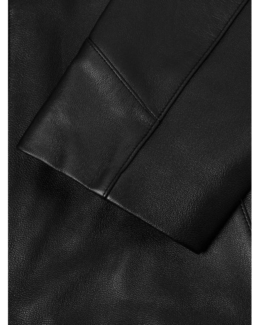 Agolde Black Chadwick Full-Grain Leather Jacket for men