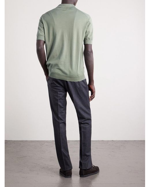 Lardini Green Cotton Polo Shirt for men
