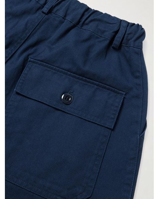 FRIZMWORKS Balloon Barrel-Hose aus Baumwoll-Twill mit Kordelzugbund in Blue für Herren