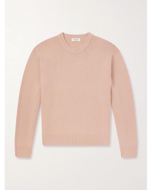 FRAME Natural Cashmere Sweater for men