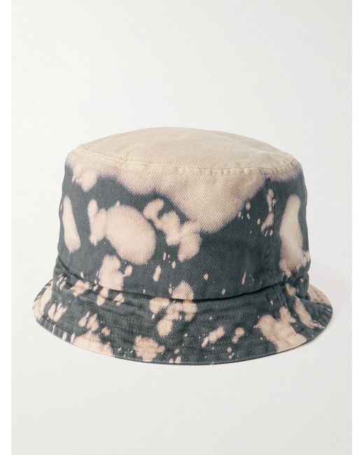 Noma T.D Gray Bleached Cotton-Twill Bucket Hat for men