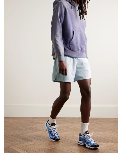 Nike Blue Club Flow Straight-leg Shell Drawstring Shorts for men