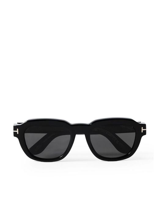 Tom Ford Black Icon D-Frame Acetate Sunglasses for men