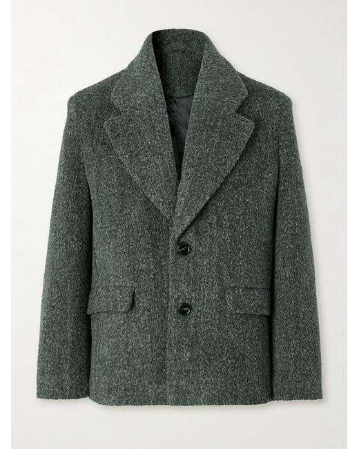 Séfr Green Argento Brushed-Knit Blazer for men