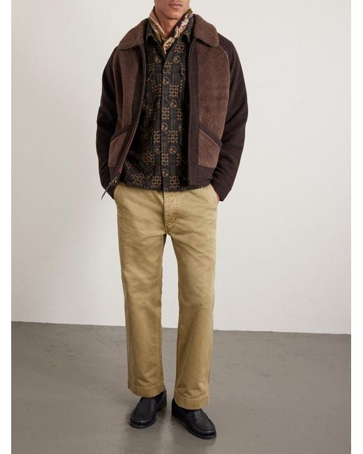 RRL Brown Ruddick Cotton-Jacquard Jacket for men
