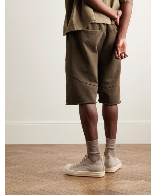 Entire studios Green Organic Cotton-jersey Drawstring Shorts for men