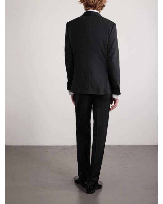 Lardini Black Soirée Virgin Wool-Blend Tuxedo Jacket for men