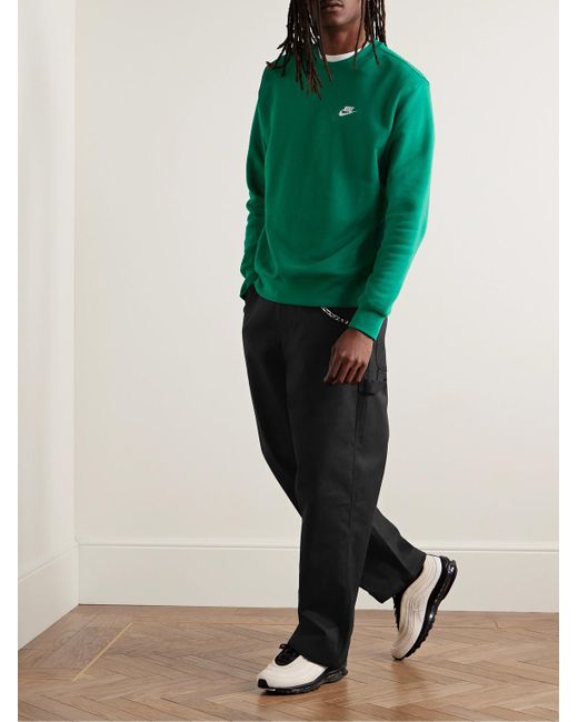Nike Black Life Carpenter Straight-leg Cotton-blend Twill Trousers for men