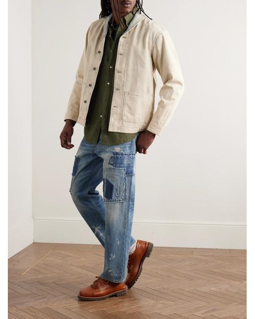 Polo Ralph Lauren Hemd aus Leinen mit Logostickerei und Button-Down-Kragen in Green für Herren