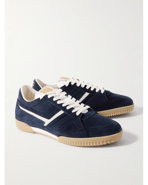 Tom Ford Blue Jackson Suede Sneakers for men