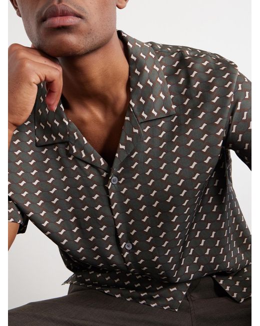 Mr P. Gray Wiggle Printed Woven Shirt for men