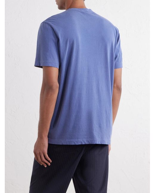 James Perse Blue Cotton-Jersey T-Shirt for men