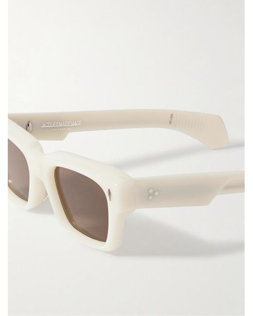 Jacques Marie Mage Natural Ashcroft Rectangular-Frame Acetate Sunglasses for men