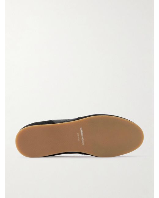 Common Projects Minimal Runner Sneakers aus Leder mit Velourslederbesatz in Black für Herren