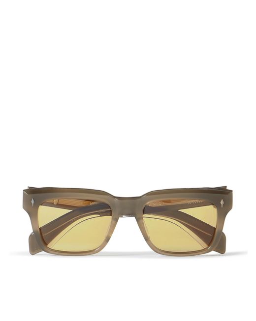 Jacques Marie Mage Natural Torino Square-frame Acetate Sunglasses for men