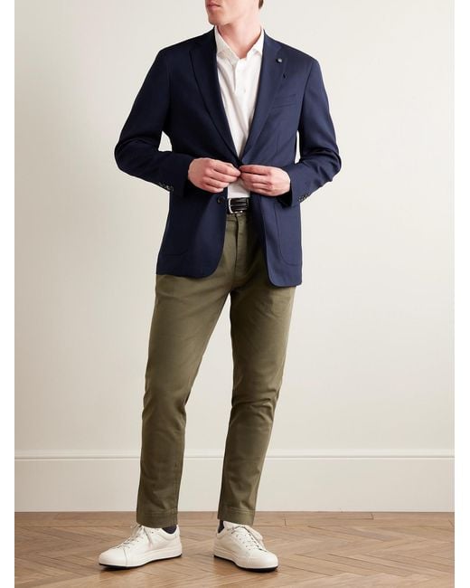 Peter Millar Blue Excursionist Flex Unstructured Wool-Blend Blazer for men