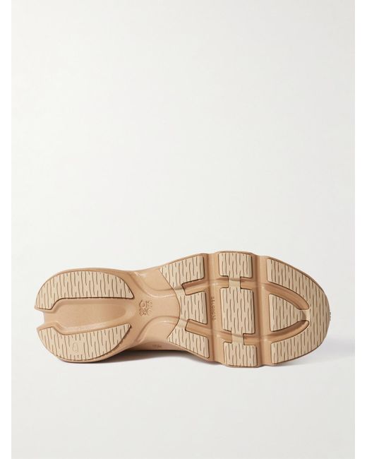 Loewe Natural On Cloudsolo Rubber-Trimmed Mesh Sneakers for men