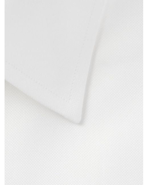 Tom Ford White Slim-Fit Cutaway-Collar Cotton Oxford Shirt for men