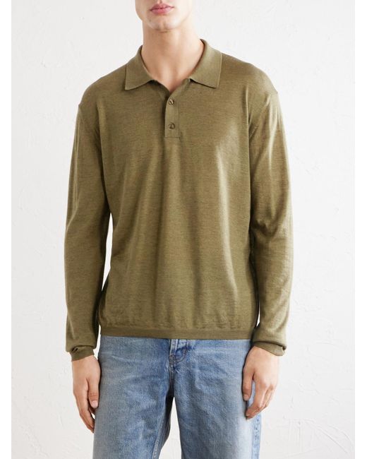 Saint Laurent Green Cashmere for men