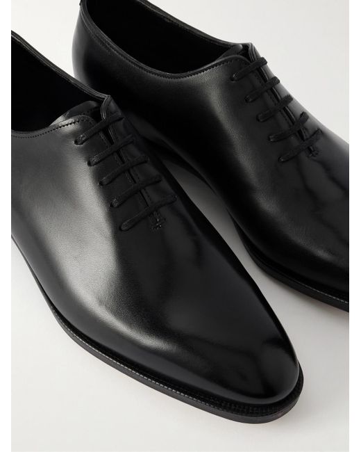 John Lobb Black Marldon Whole-Cut Leather Oxford Shoes for men